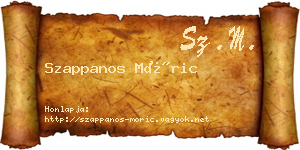 Szappanos Móric névjegykártya